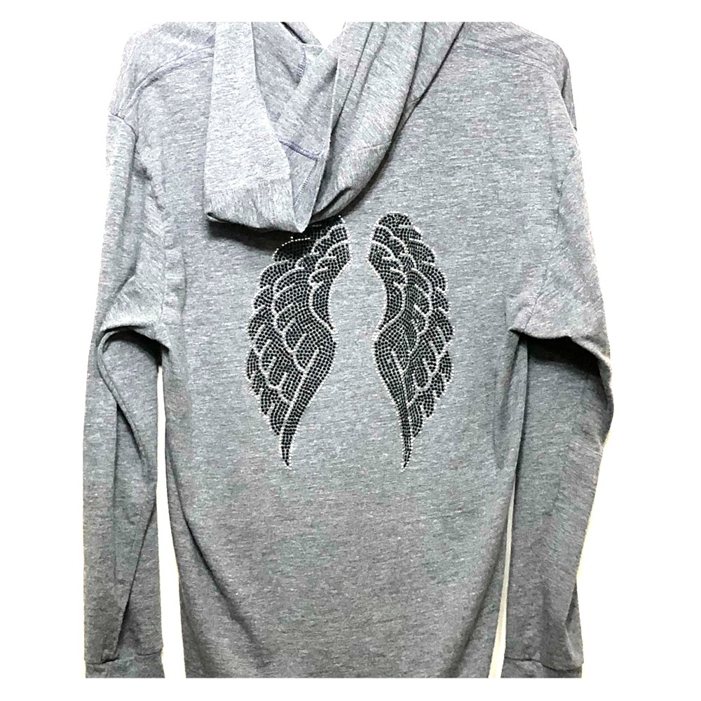 Kings of Cole Hoodie w/Angel Wings Size Large Gray
